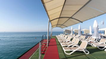 Spiaggia privata, teli da spiaggia