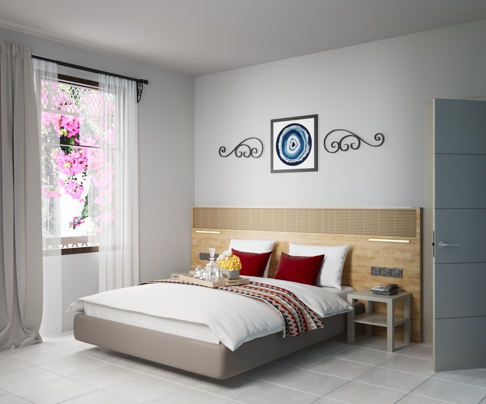 عناصر مجانية داخل الميني بار وخزنة داخل الغرفة وواي فاي مجانًا