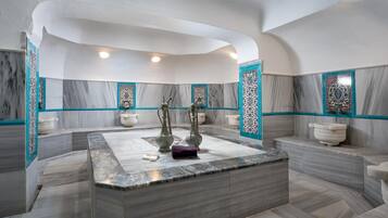 Hammam, soins corporels, soins d'aromathérapie, enveloppements corporels