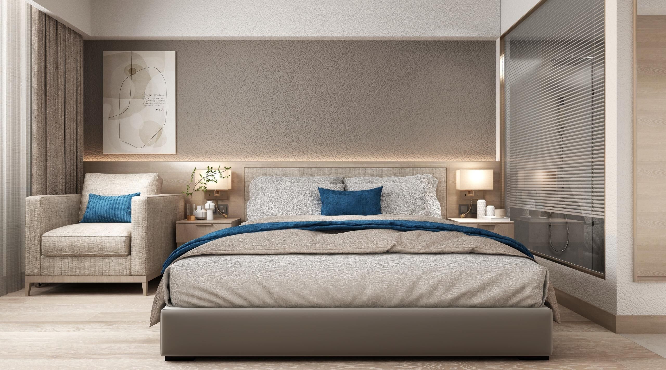Seprai premium, minibar, kedap suara, dan Wi-Fi (biaya tambahan)