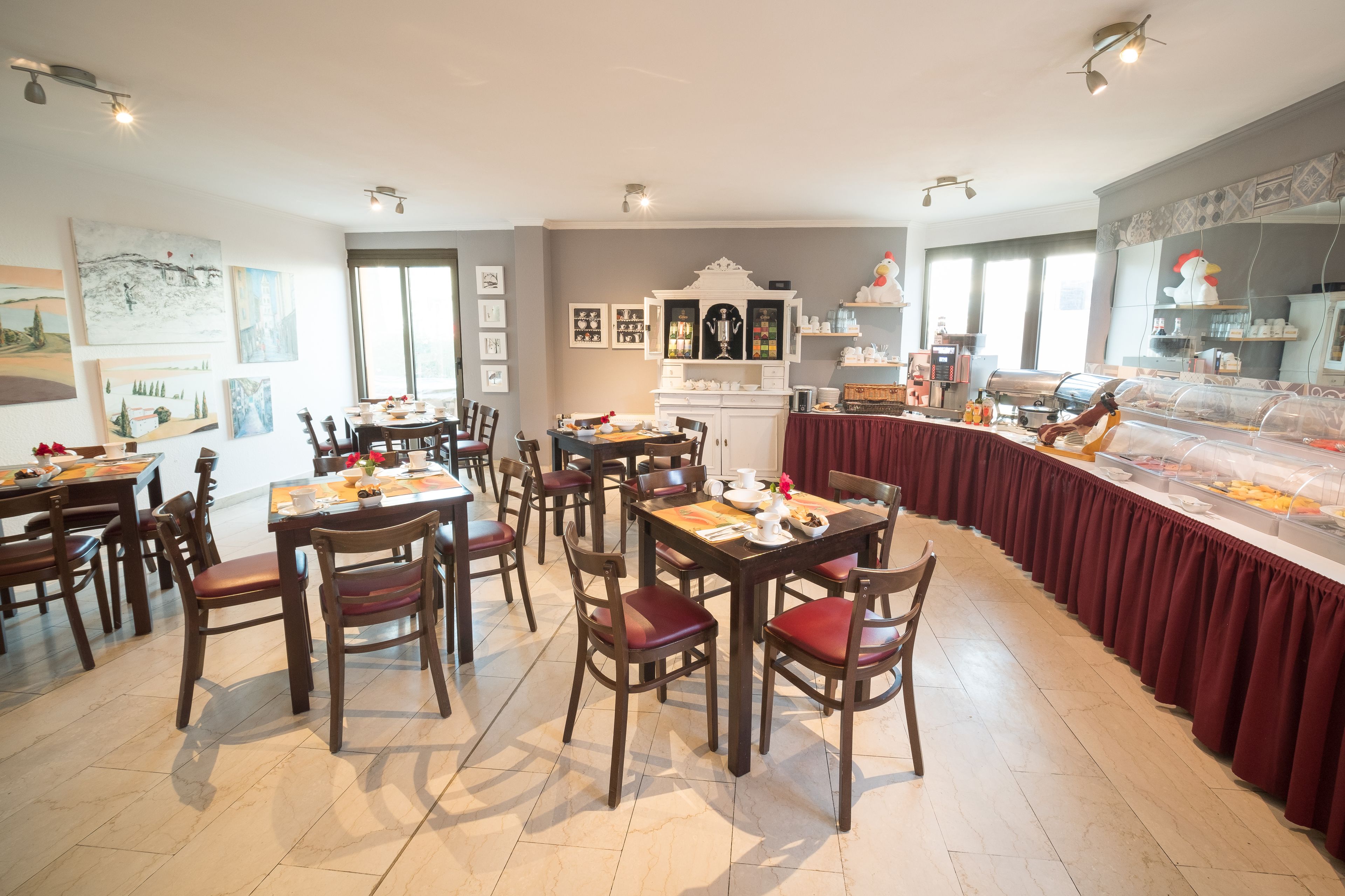 daily buffet breakfast (eur 10 per person)