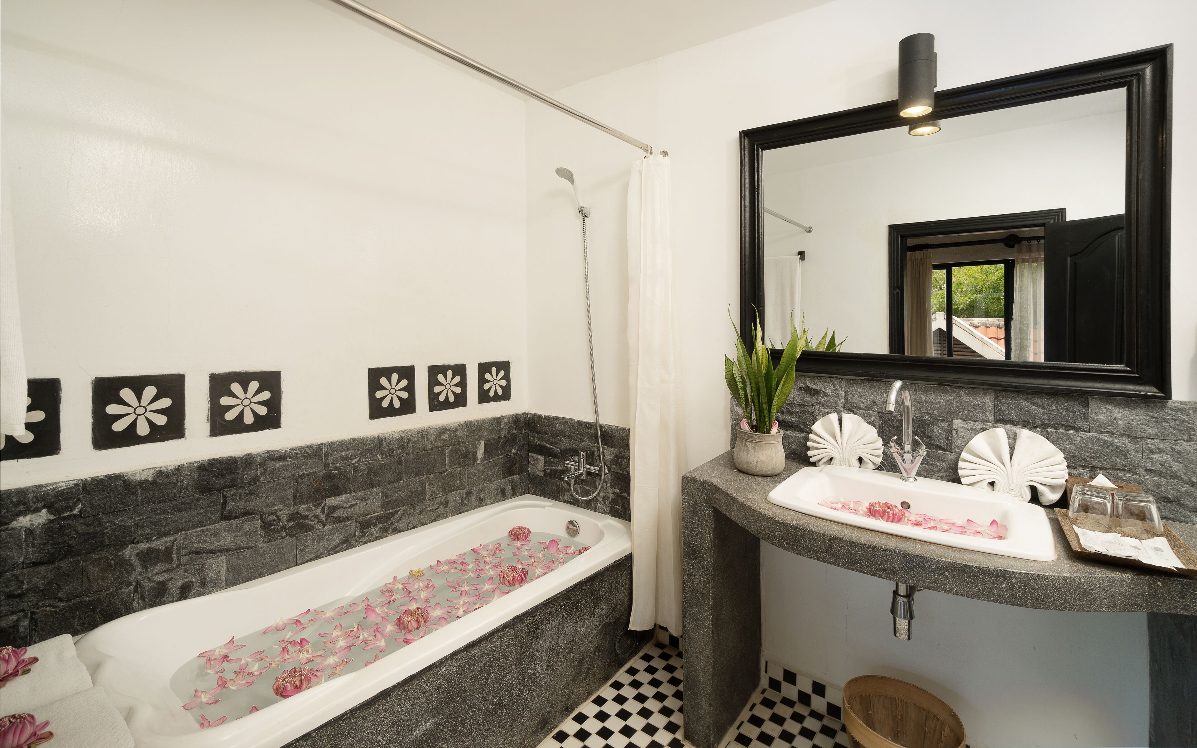 free toiletries, hair dryer, bathrobes, slippers