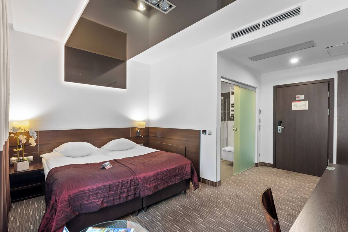 Desk, iron/ironing board (on request), free cots/infant beds, free WiFi