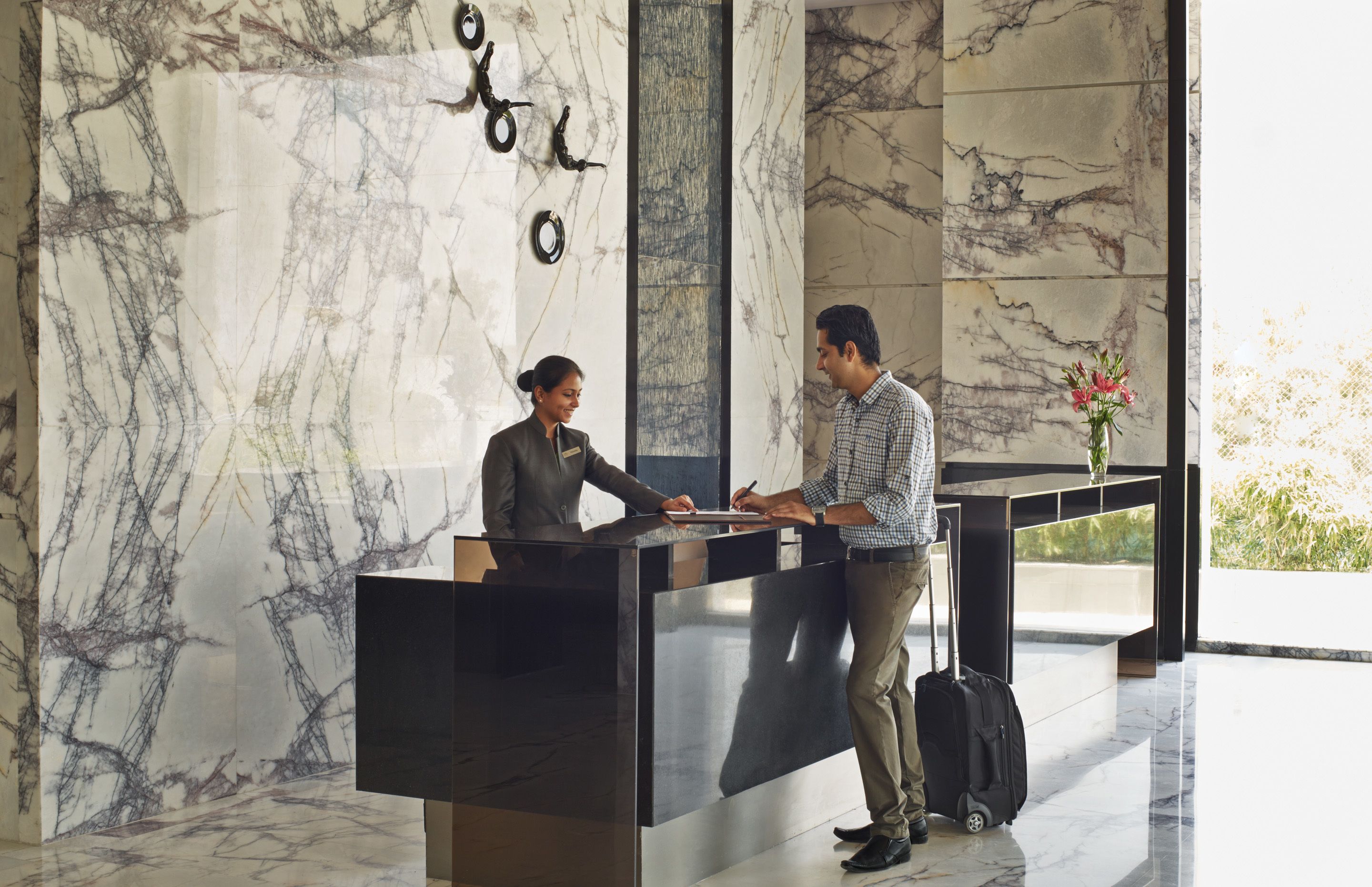 check-in/check-out kiosk