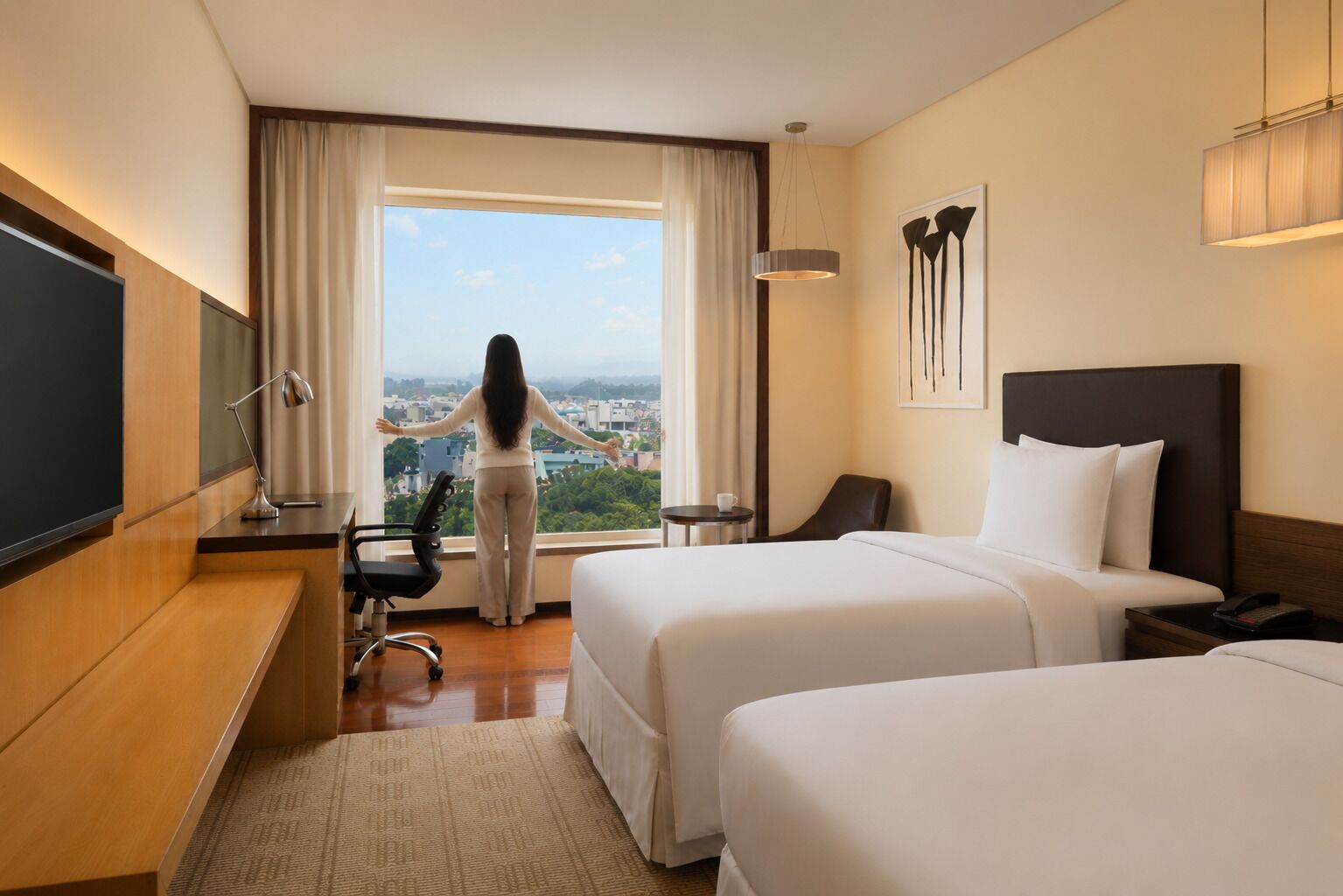 Premium Room, 2 Single Beds | Premium bedding, down duvets, pillow-top beds, minibar