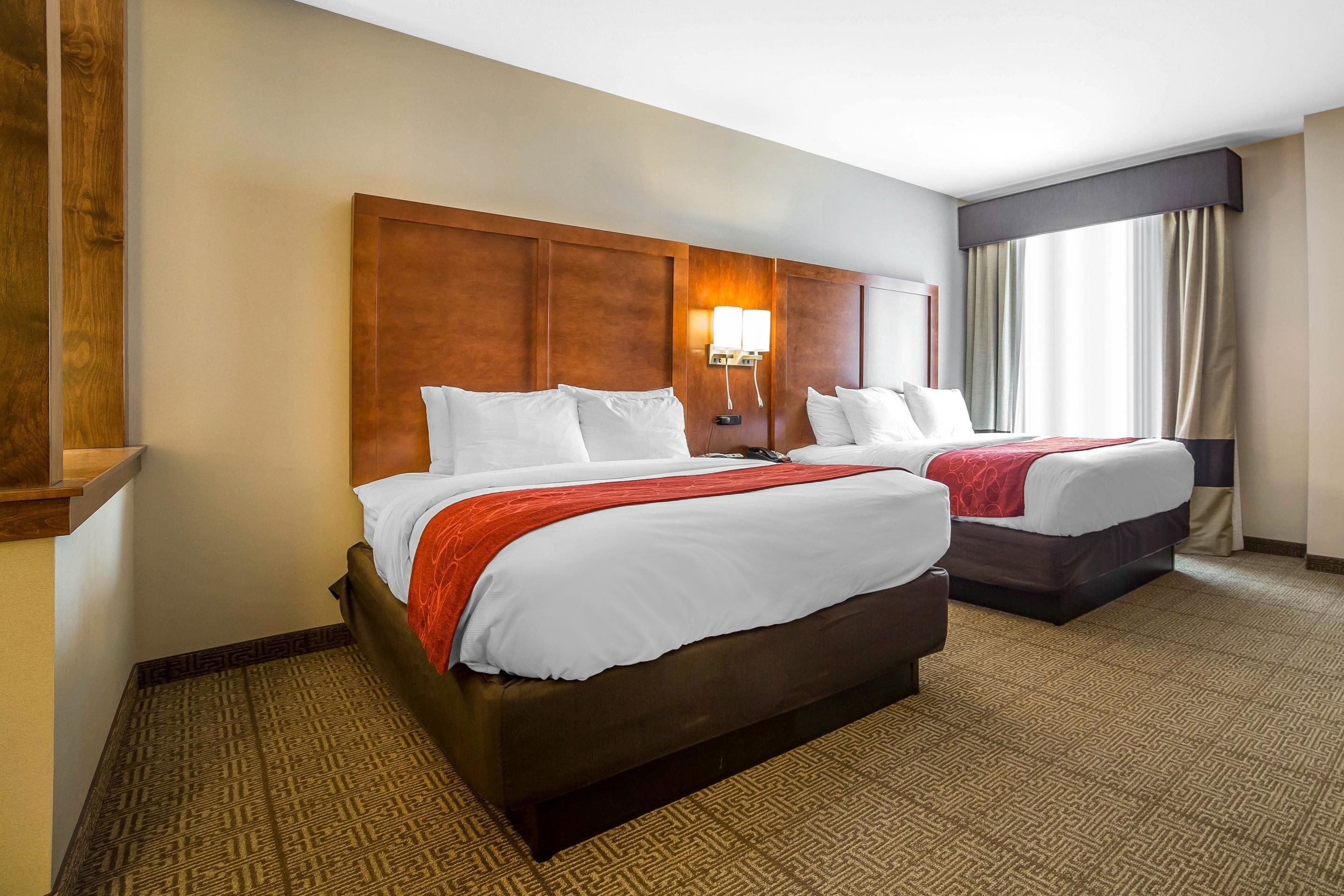 suite, multiple beds, non smoking | premium bedding, desk, laptop workspace, iron/ironing board