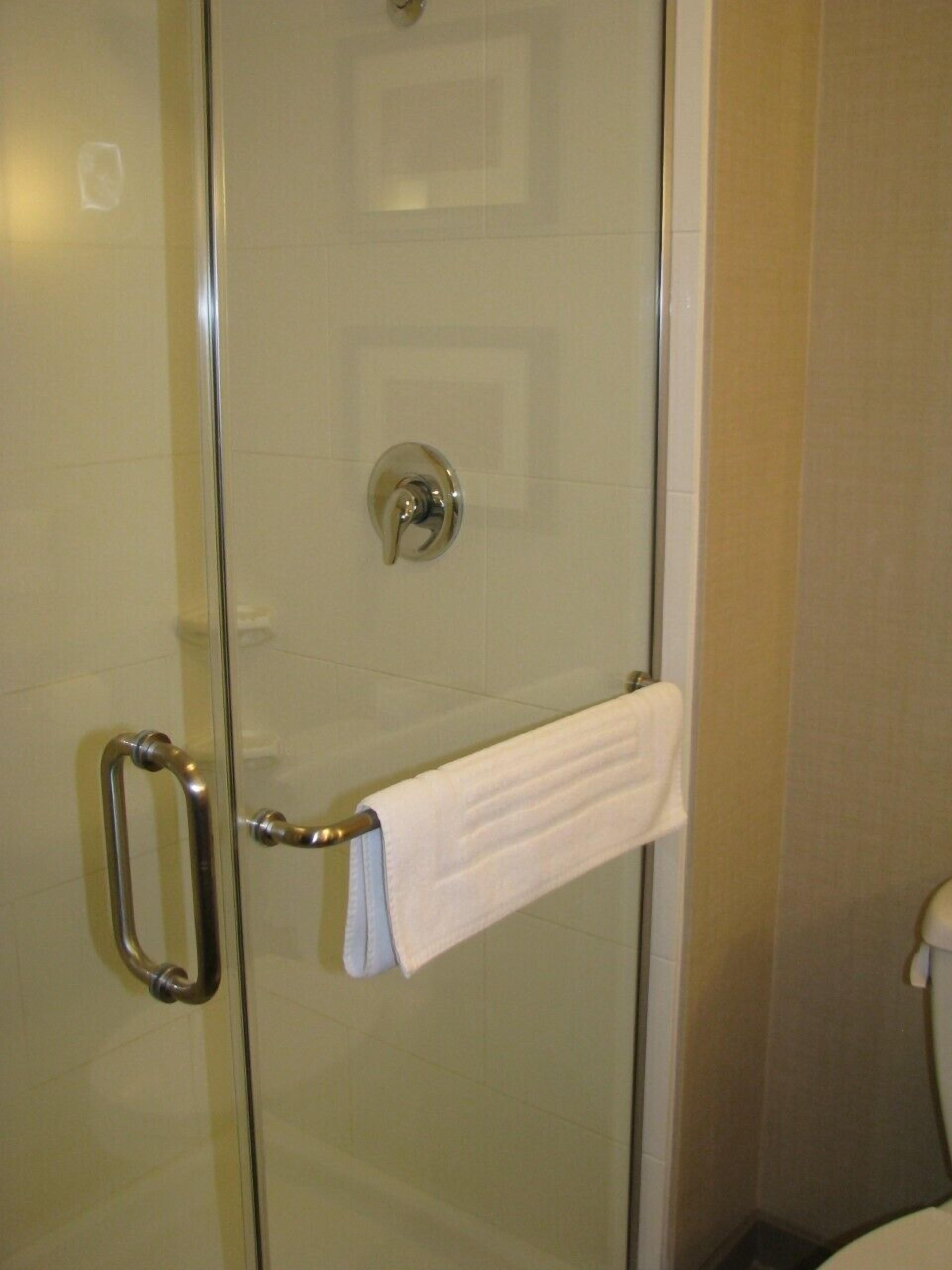 suite, 1 king bed with sofa bed, non smoking | bathroom | hair dryer, towels