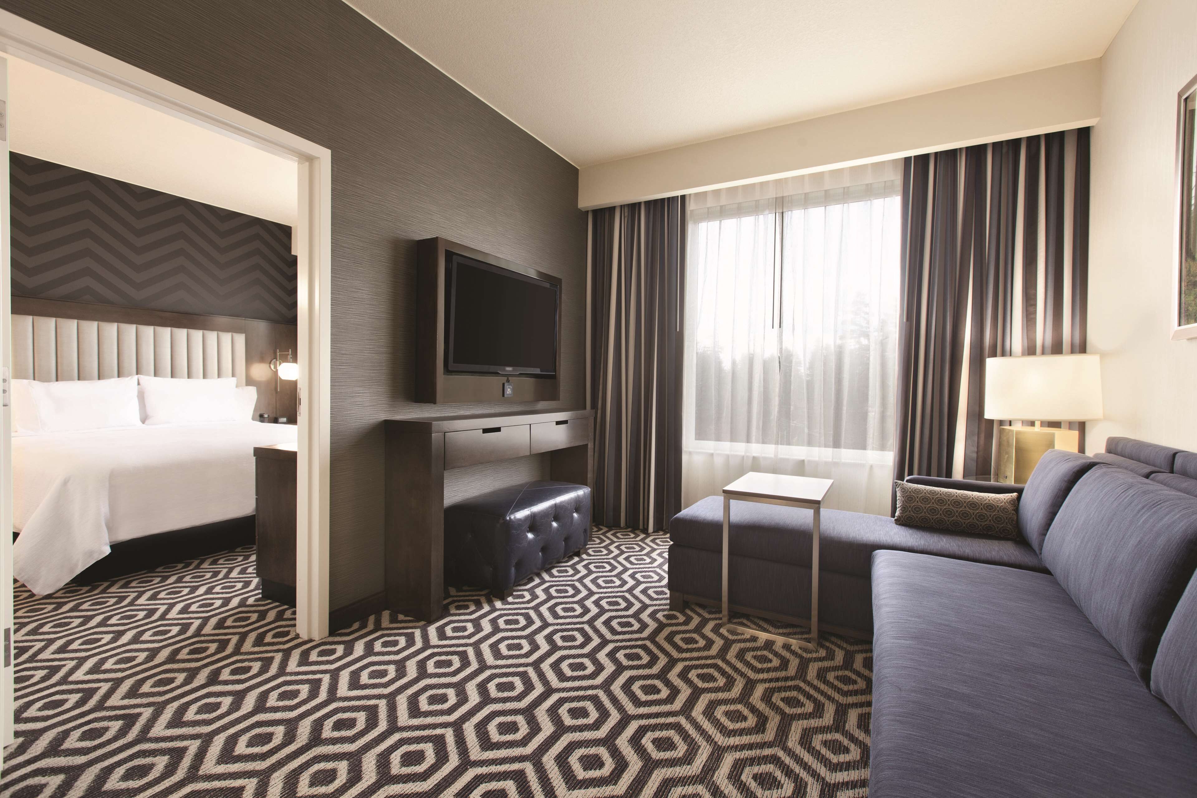 40-inch flat-screen tv with premium tv channels, tv