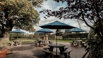 Outdoor wedding area