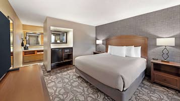 Pillowtop beds, laptop workspace, blackout drapes, iron/ironing board