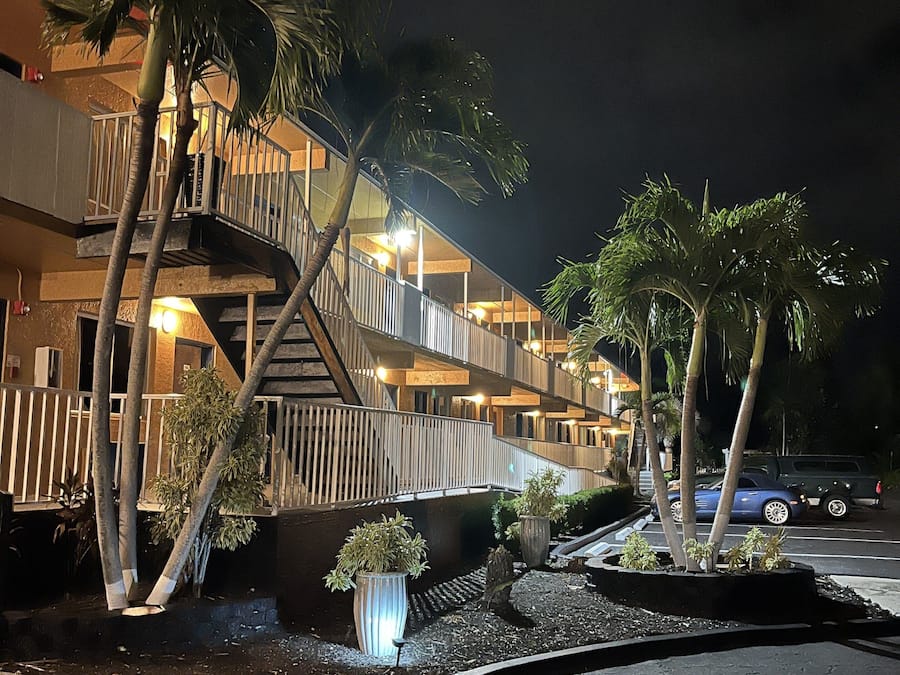 Front of property – evening/night