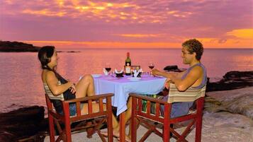Lunch, dinner served; local cuisine, ocean views