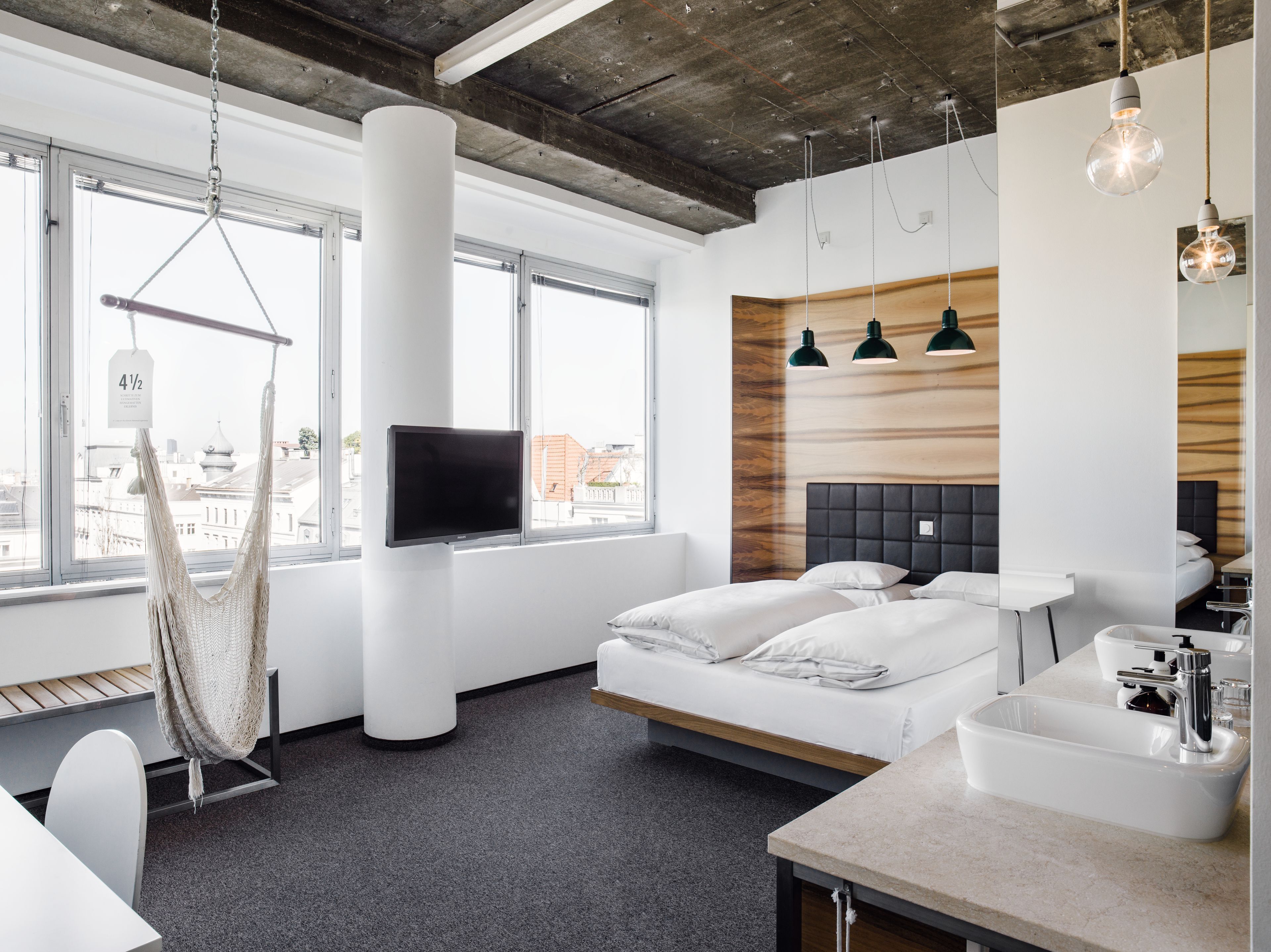 Hypo-allergenic bedding, pillowtop beds, in-room safe, soundproofing