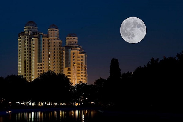 Front of property – evening/night