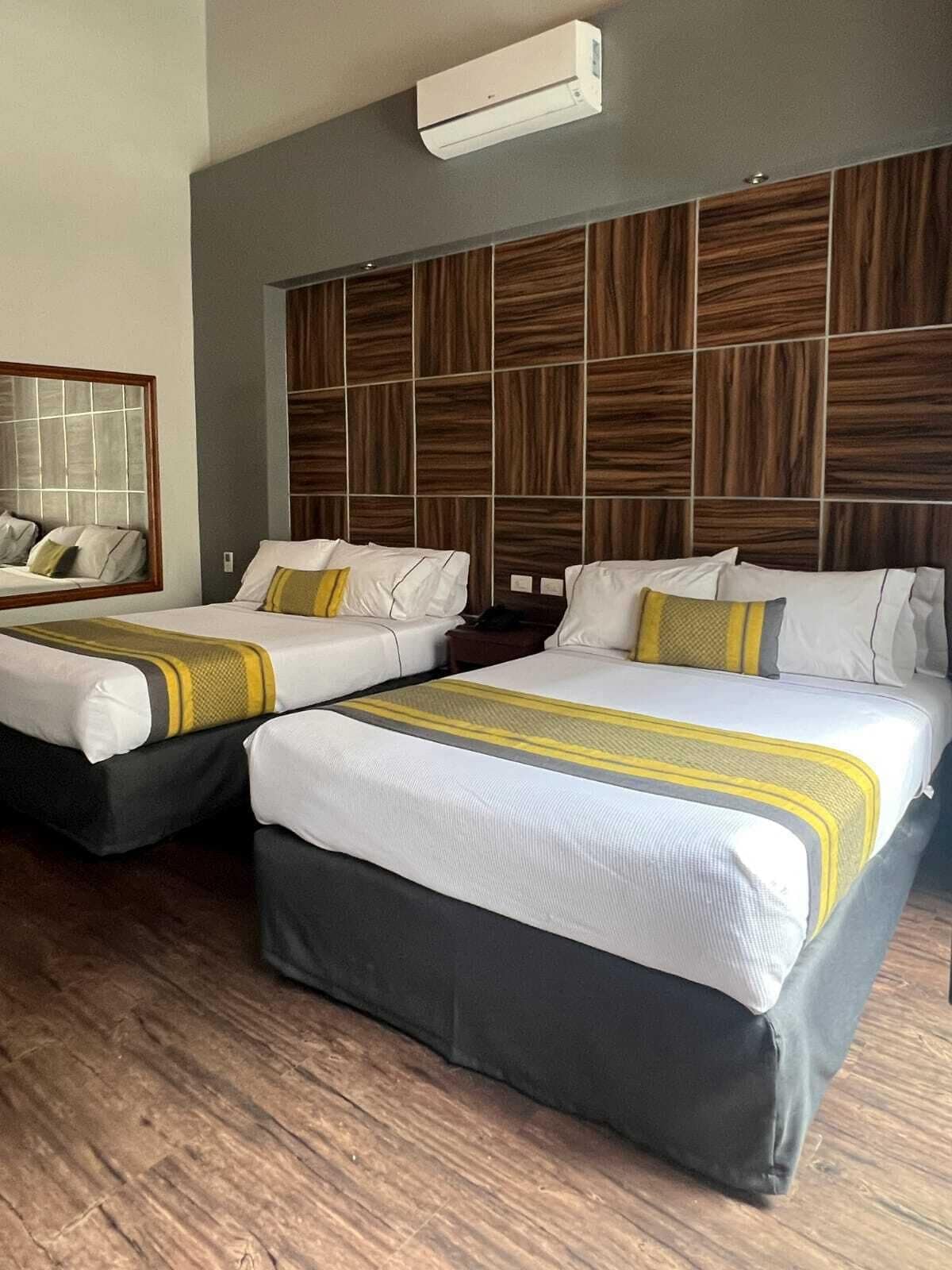 Double Room, 2 Double Beds | In-room safe, free WiFi, bed sheets