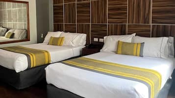 Double Room, 2 Double Beds | In-room safe, free WiFi, bed sheets