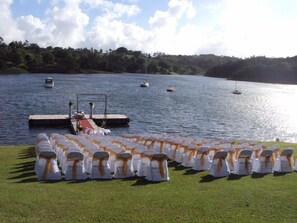 Área externa para casamento