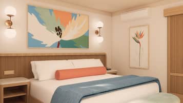 Premium bedding, down comforters, in-room safe, desk