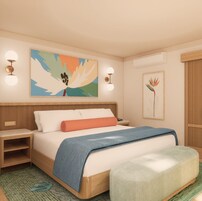 Premium bedding, down comforters, in-room safe, desk