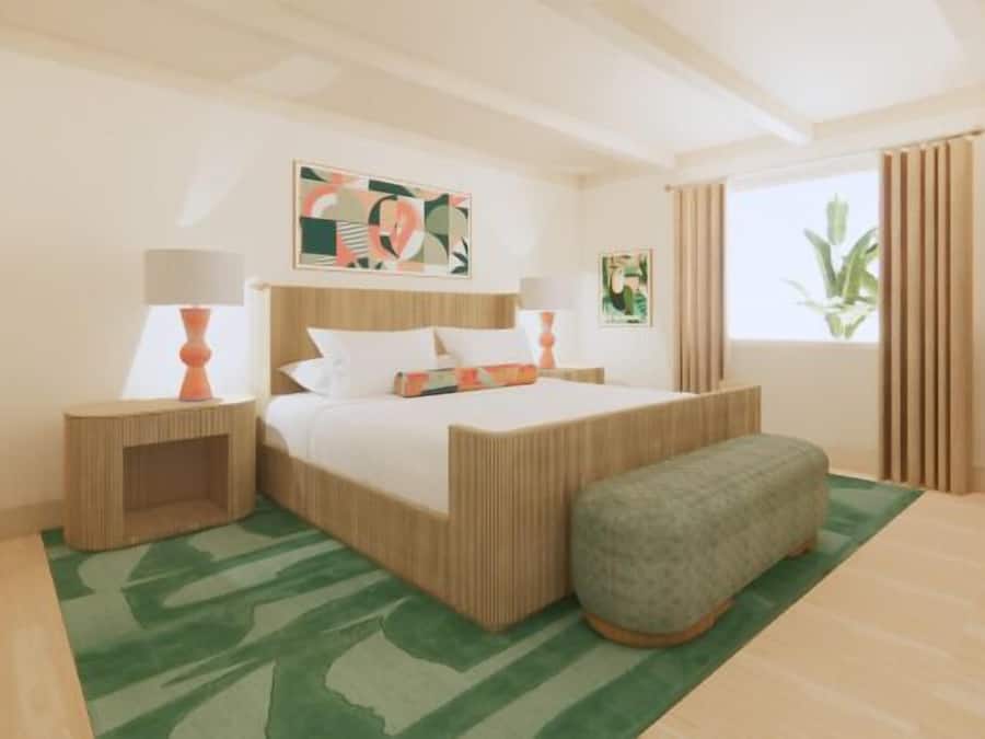Suite | Seprai premium, selimut bulu angsa, brankas, dan meja kerja