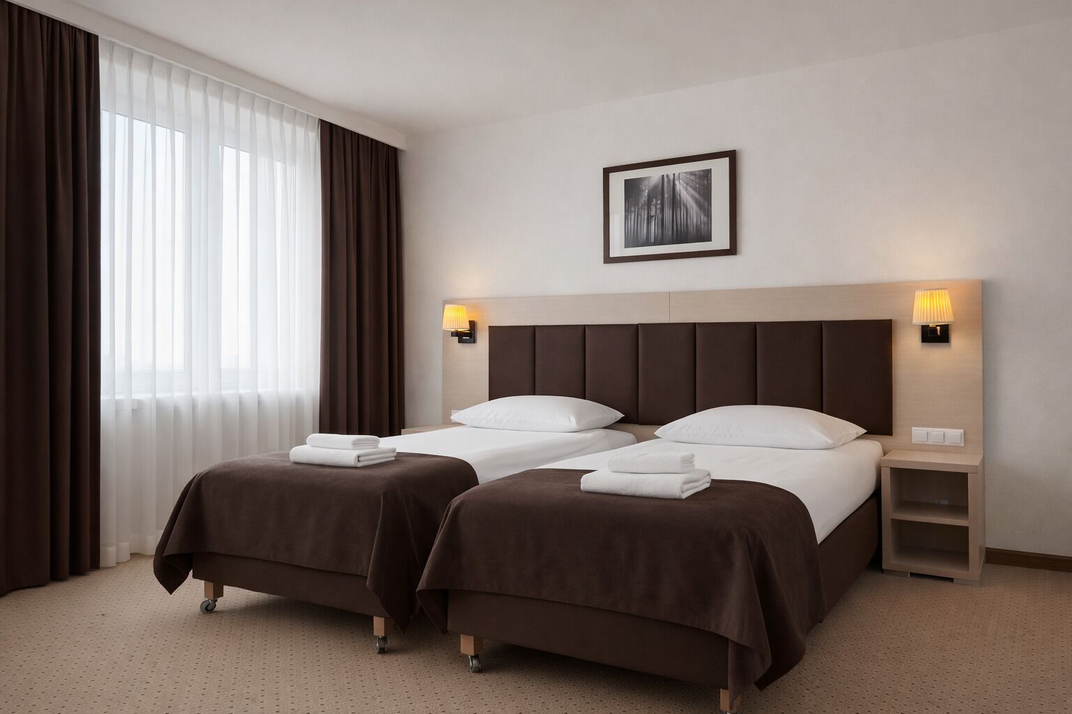 Deluxe Twin Room | Desk, iron/ironing board, free WiFi, bed sheets