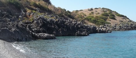 Private beach, free beach shuttle, sun loungers, beach umbrellas
