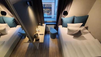 Hypo-allergenic bedding, minibar, in-room safe, individually decorated