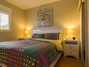 Apartamento | 1 quarto, cofres nos quartos, escrivaninha, cortinas blackout