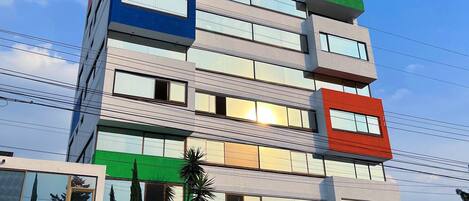 Façana frontal de l'allotjament