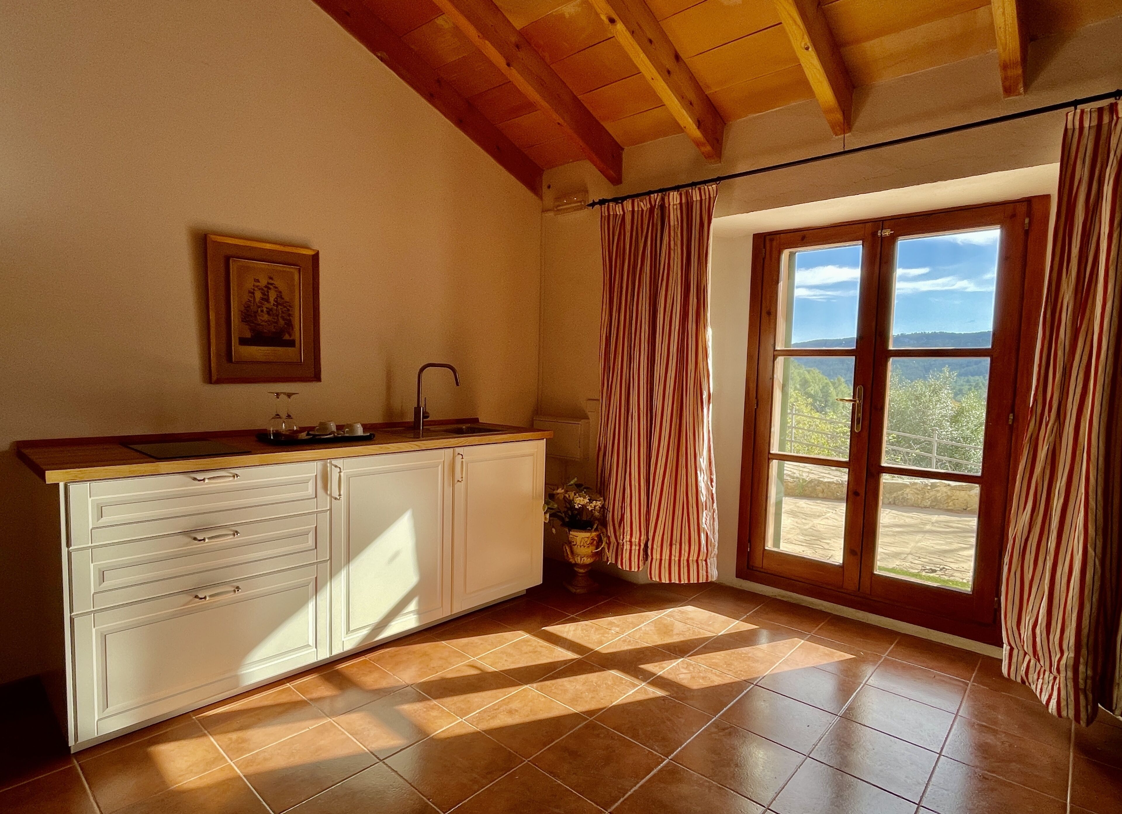 apartment | private kitchen | fridge, microwave, stovetop, coffee/tea maker