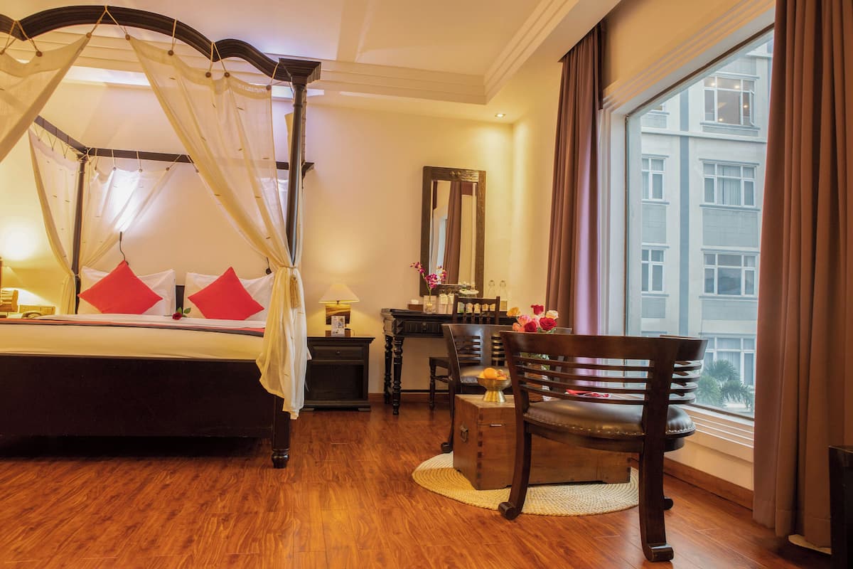 Doppelzimmer | Bettwäsche aus ägyptischer Baumwolle, hochwertige Bettwaren, Minibar