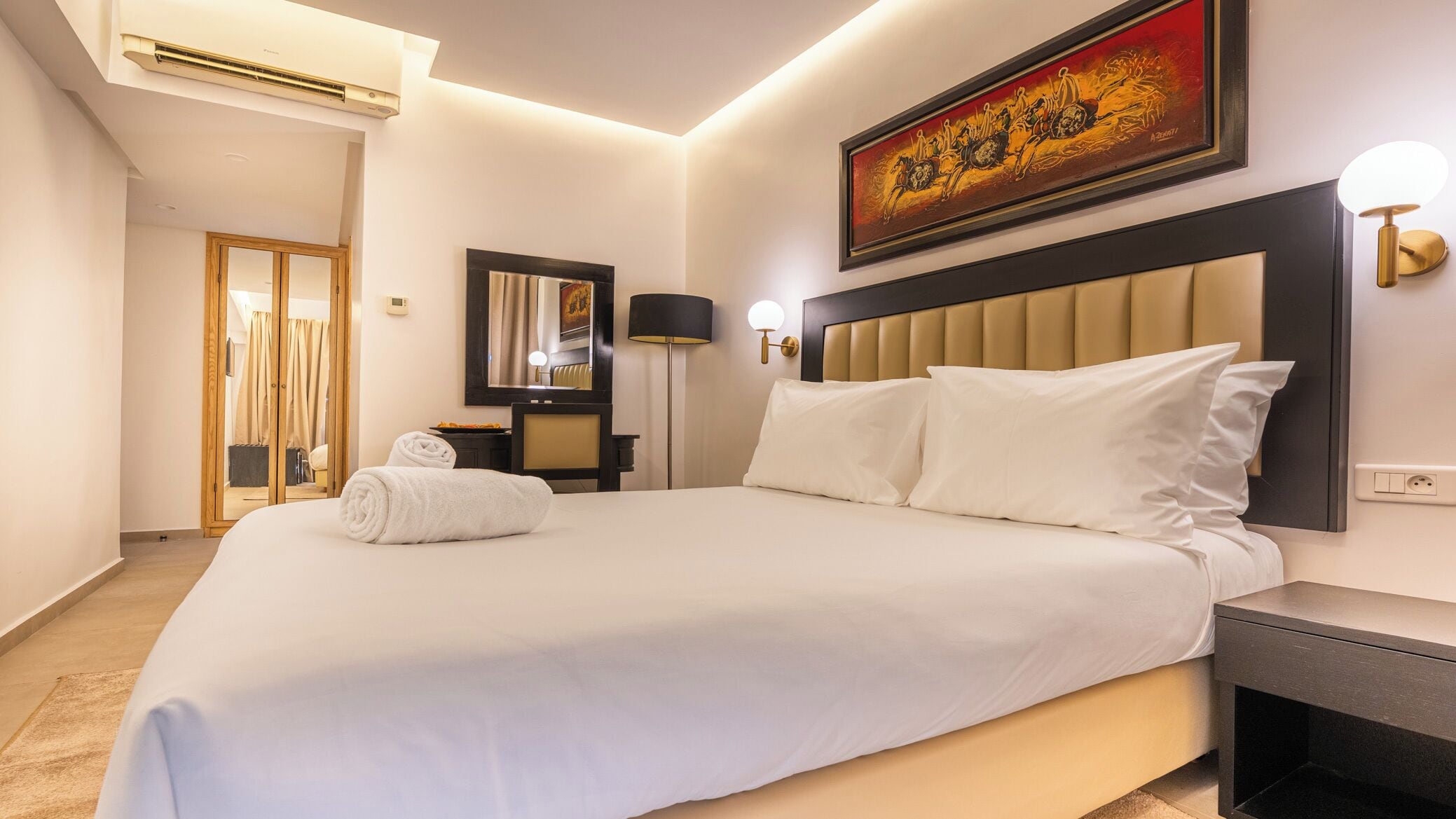 單人房 | 意大利 Frette 床單、高級寢具、記憶棉床墊、迷你吧