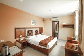 Terra Room | Escritorio, tabla de planchar con plancha, cunas (de pago) y wifi gratis