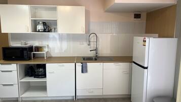 2 Bedroom Apartment (No Pets) | Private kitchen | Fridge, microwave, electric kettle, toaster