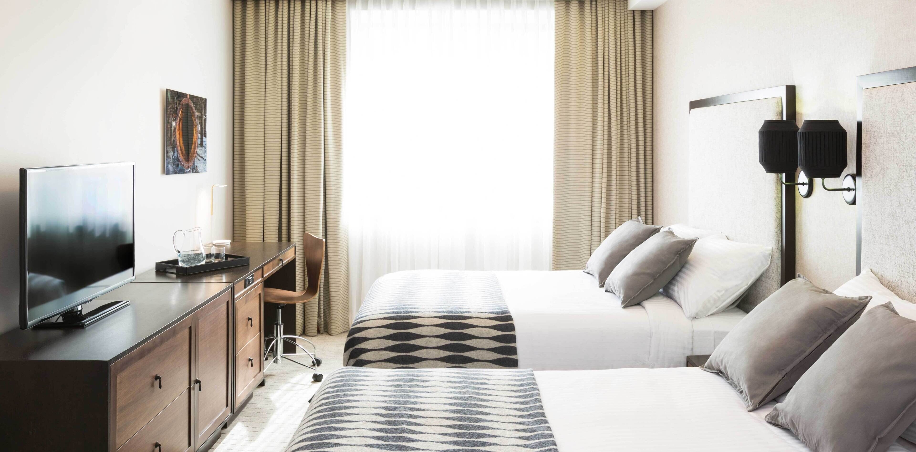 Literie de qualité supérieure, coffres-forts dans les chambres, bureau