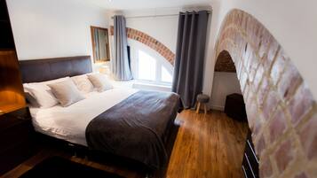 Individually decorated, individually furnished, desk, iron/ironing board