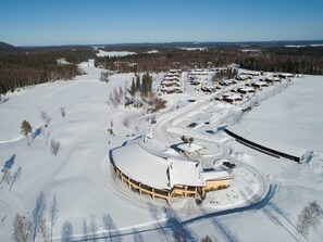 Vue sur le complexe touristique