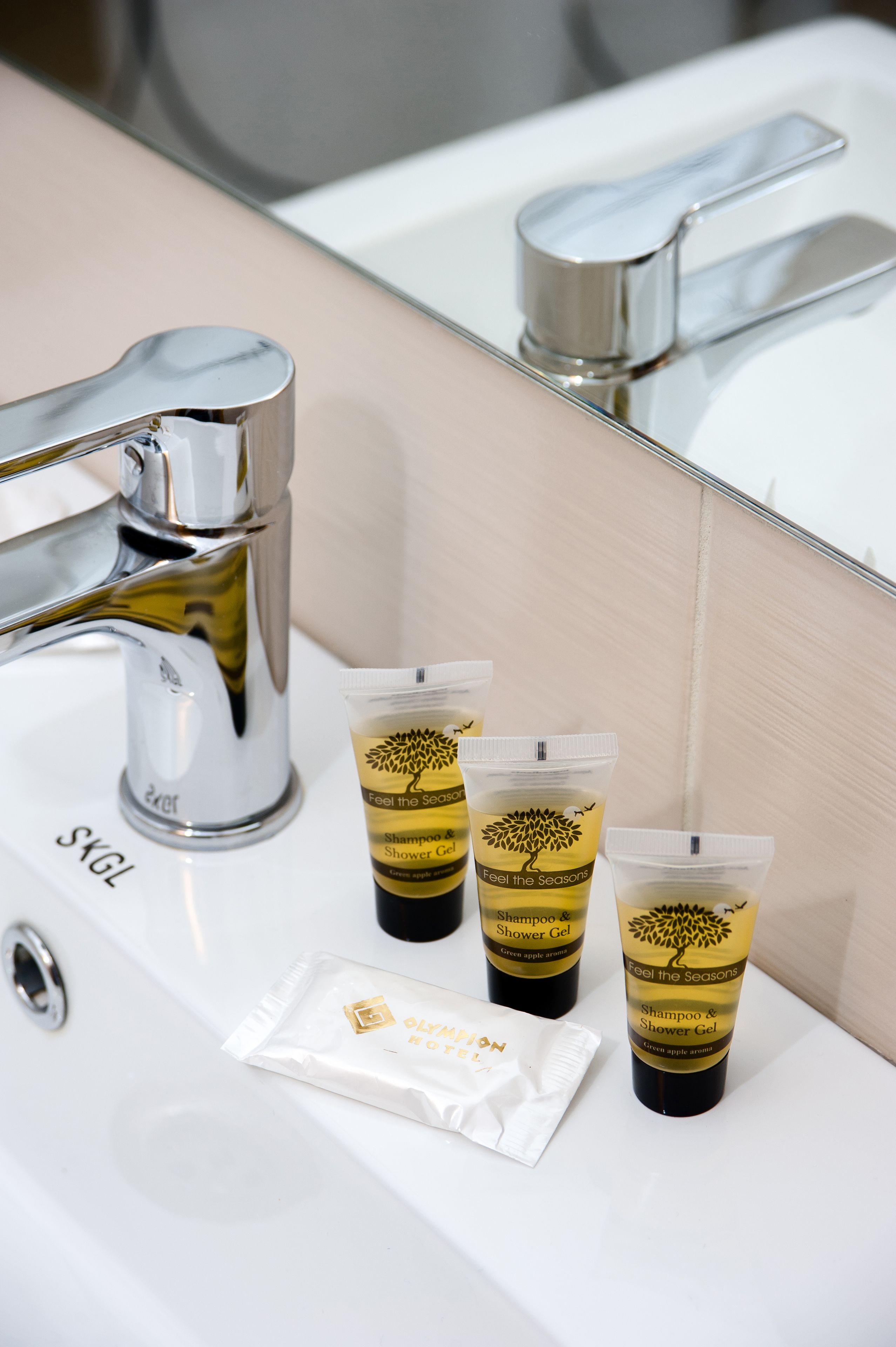 eco-friendly toiletries, bathrobes, slippers, towels