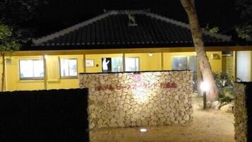 Front of property – evening/night