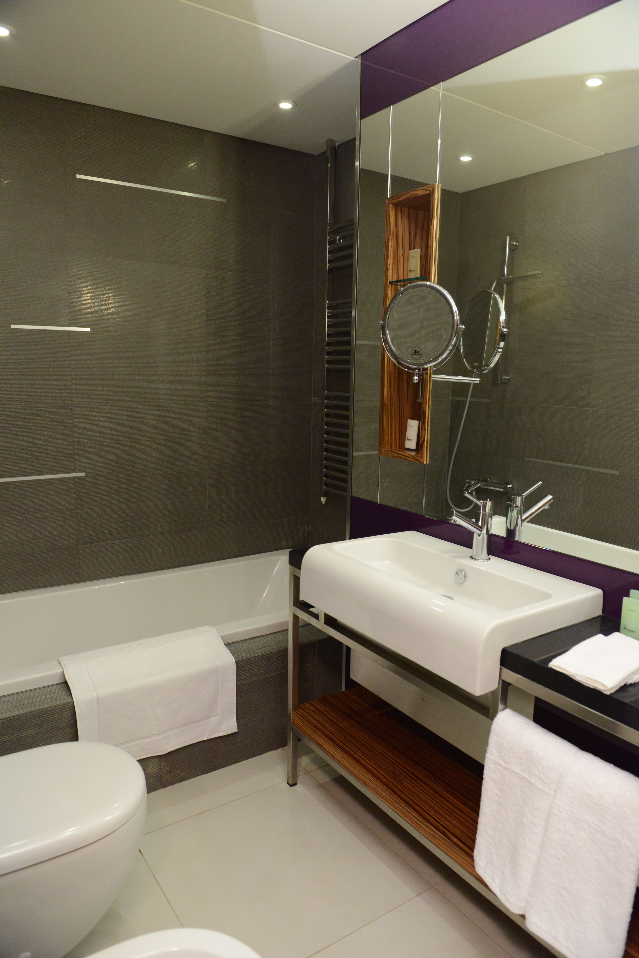 free toiletries, bathrobes, slippers, towels