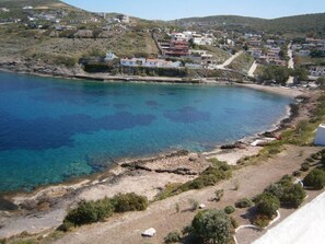 Driepersoonskamer, uitzicht op zee (3 Adults + 1 Child) | Uitzicht vanaf balkon