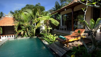 Vila Deluks, 1 kamar tidur, kolam renang pribadi | Pemandangan dari kamar