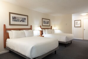 Superior Studio, 2 Queen Beds | Premium bedding, down comforters, pillowtop beds, individually decorated - Robin Hood Inn & Suites (Victoria)