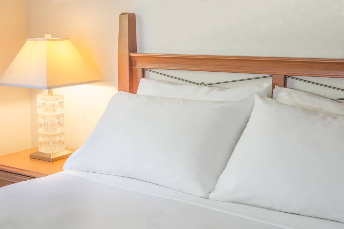 Premium bedding, down comforters, pillowtop beds, desk