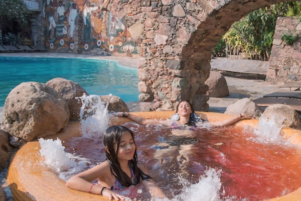2 outdoor pools, open 9 AM to 7 PM, pool umbrellas, sun loungers