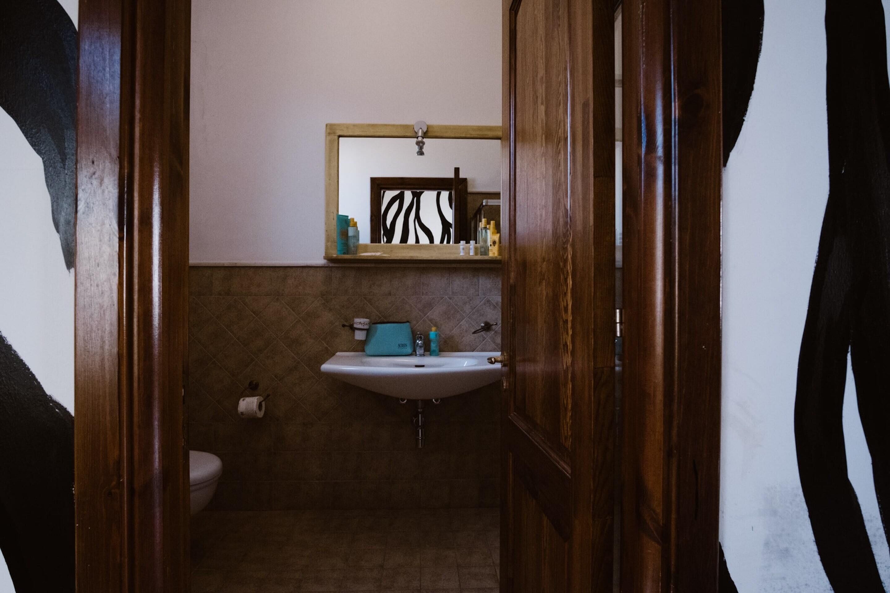 signature double room, 1 queen bed, patio (mono 2 adults) | bathroom | shower, rainfall showerhead, hair dryer, bidet