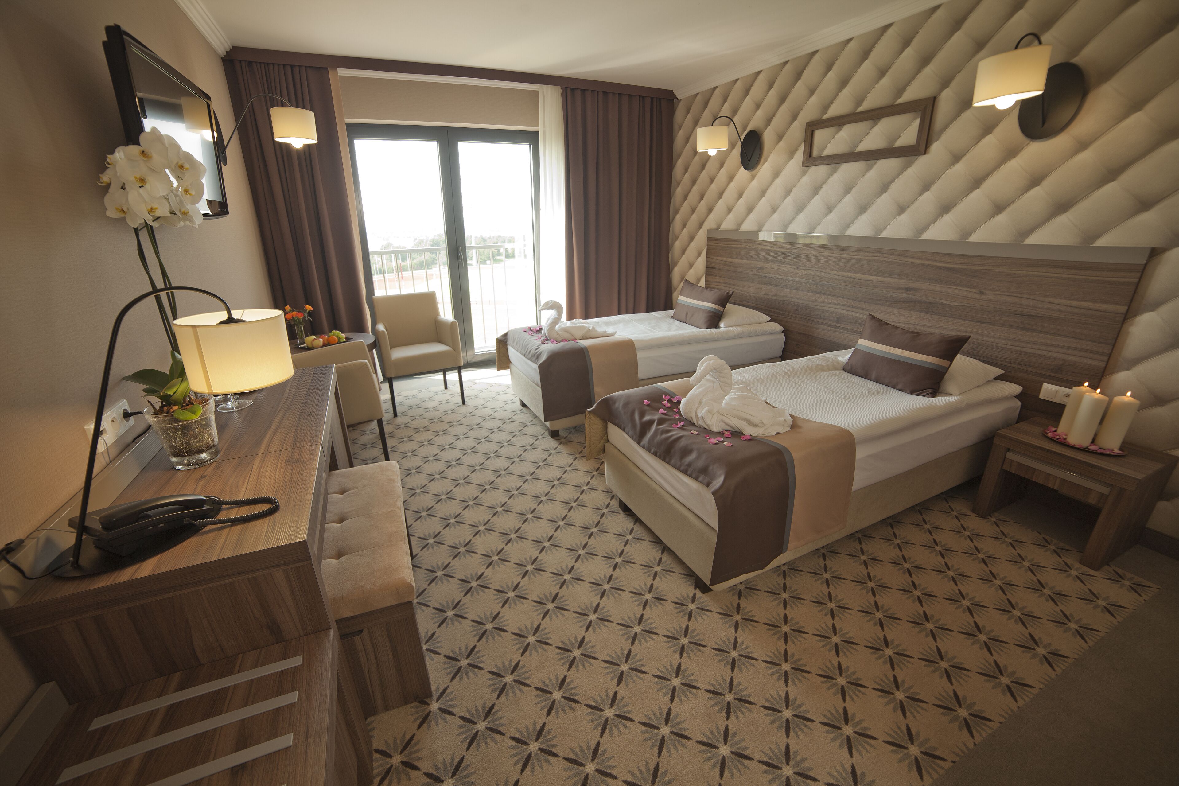 double room | living area | lcd tv