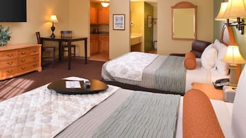 Blackout curtains, free cots/infant beds, rollaway beds, free WiFi