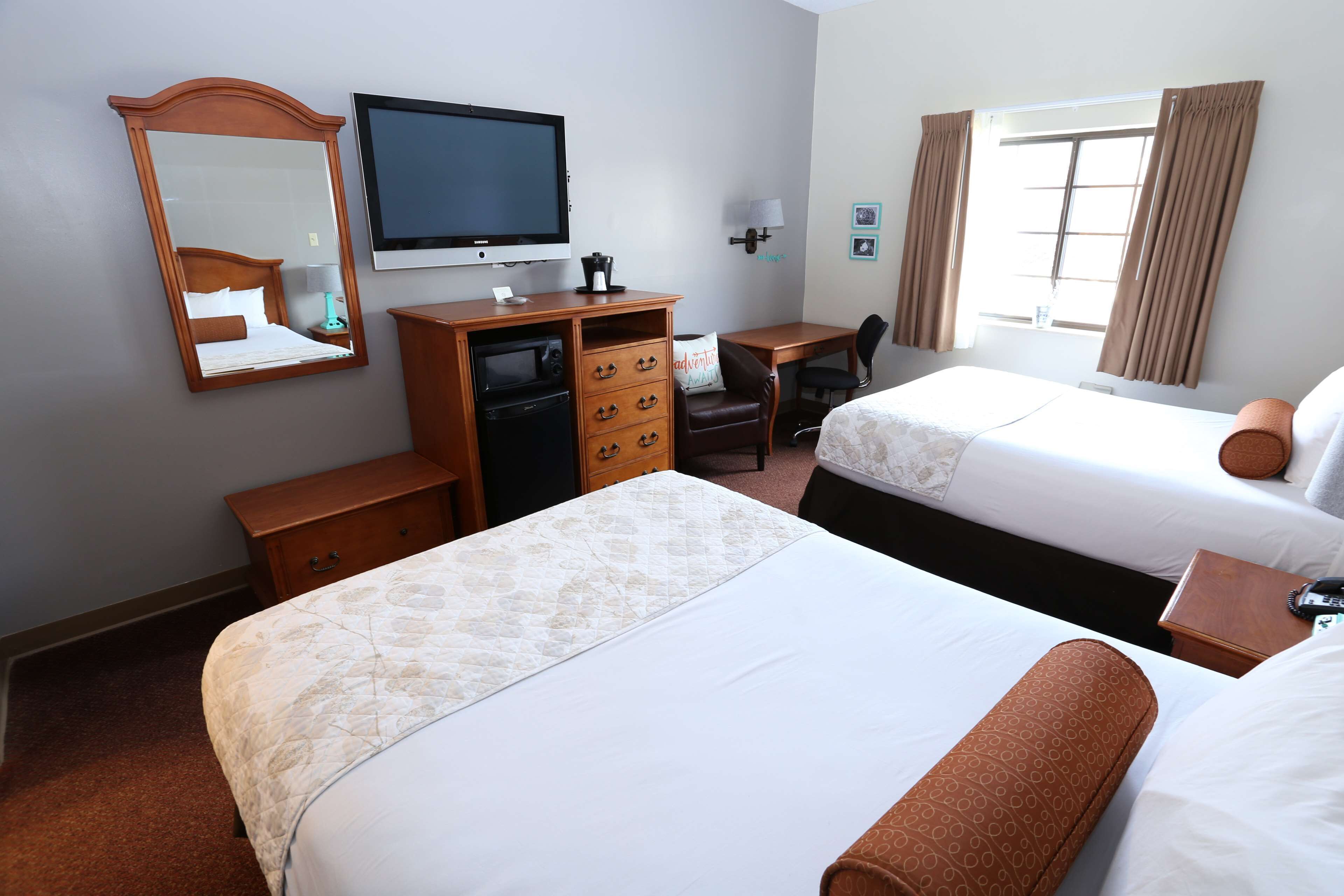 room, 2 queen beds, non smoking | blackout curtains, free cots/infant beds, rollaway beds, free wifi