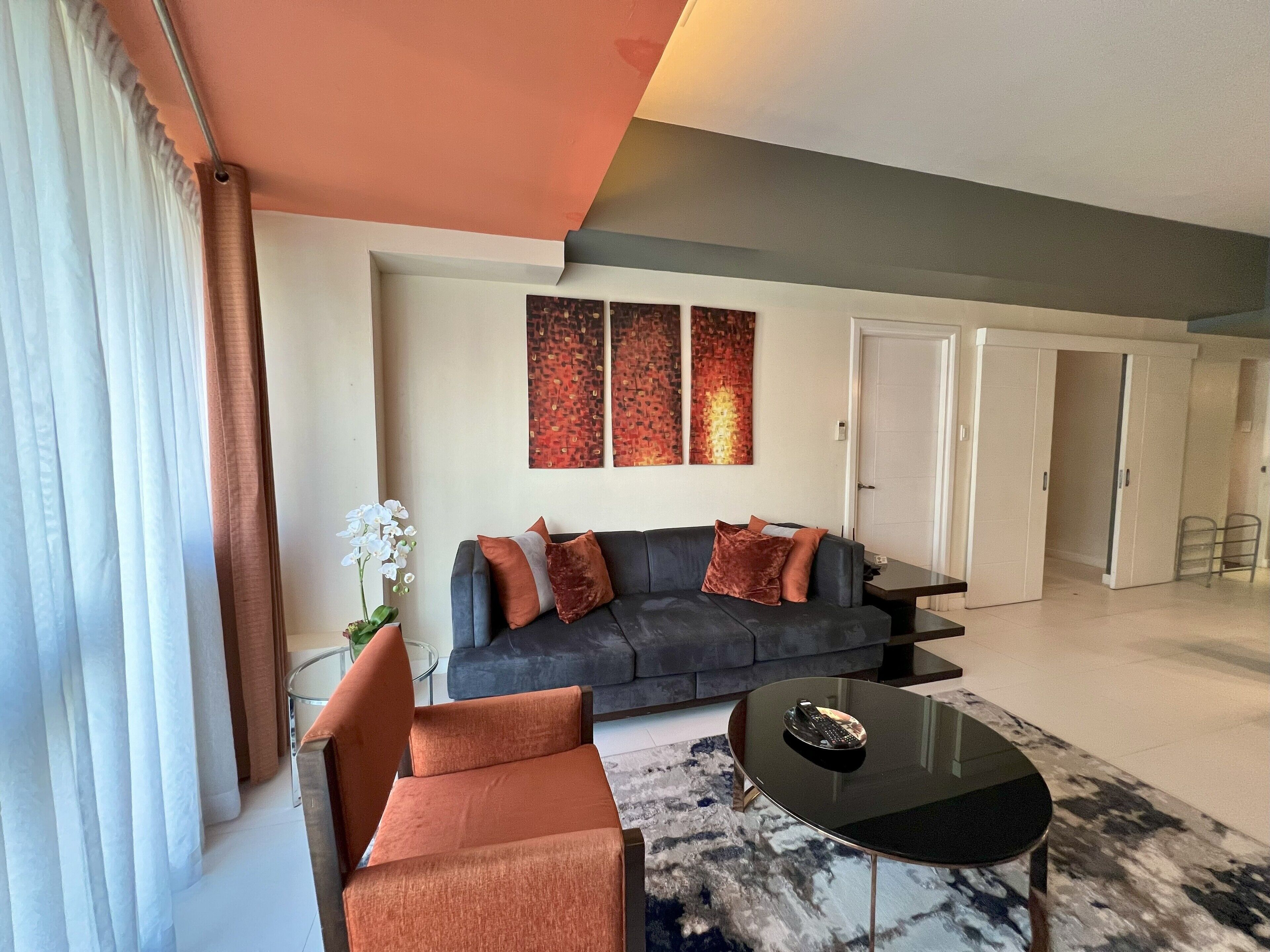 one bedroom executive | living area | flat-screen tv